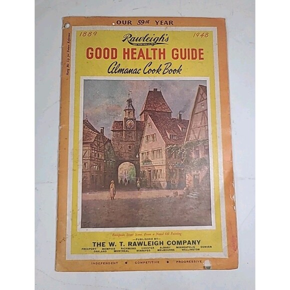 RAWLEIGH'S 1948 Good Health Guide Almanac and Cook Book  Fascinating! - Picture 1 of 7
